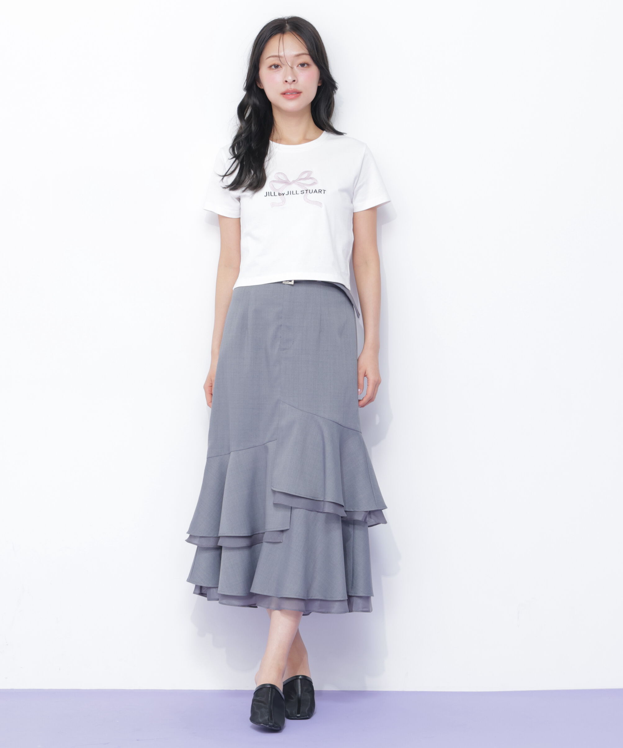  「〈RIBBONシリーズ〉フロントロゴTシャツ」|Tシャツ・カットソー|