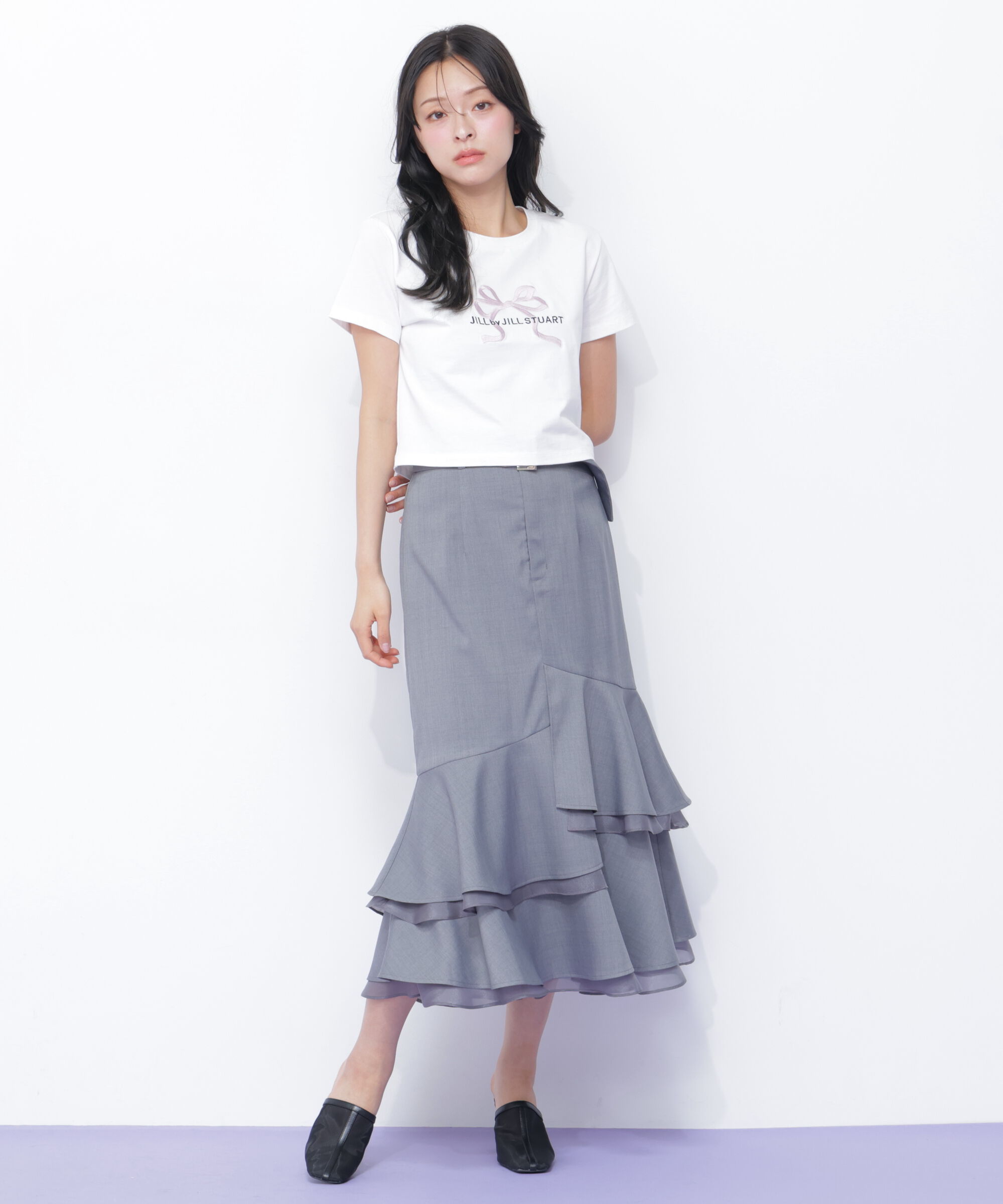  「〈RIBBONシリーズ〉フロントロゴTシャツ」|Tシャツ・カットソー|