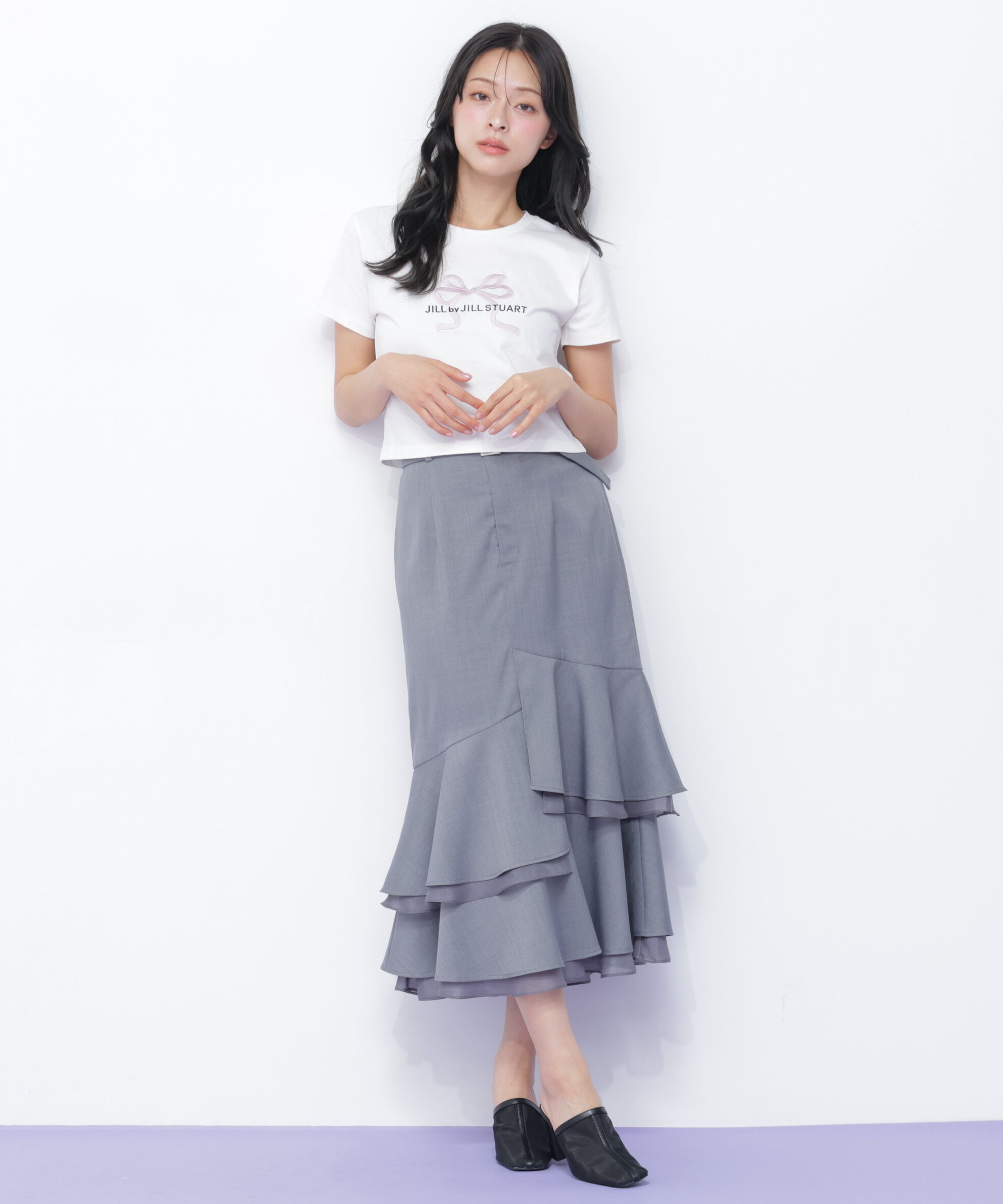  「〈RIBBONシリーズ〉フロントロゴTシャツ」|Tシャツ・カットソー|