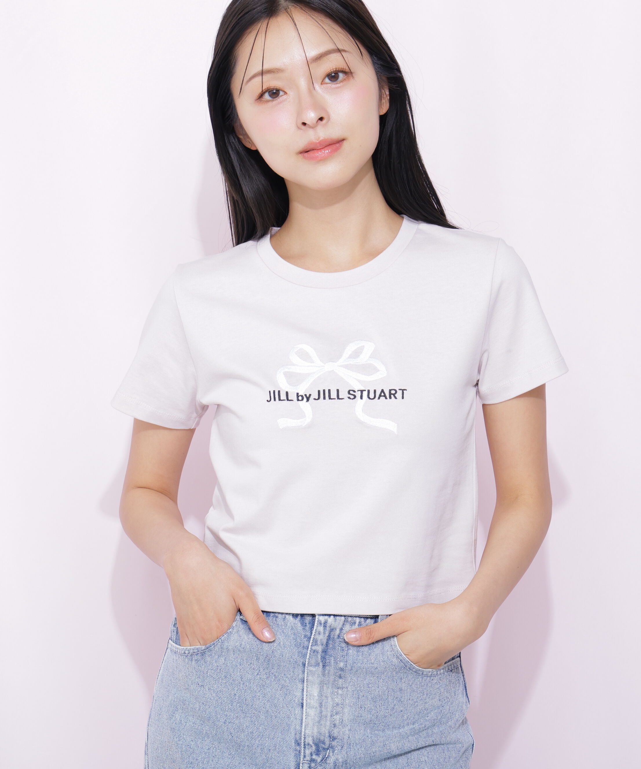  「〈RIBBONシリーズ〉フロントロゴTシャツ」|Tシャツ・カットソー|