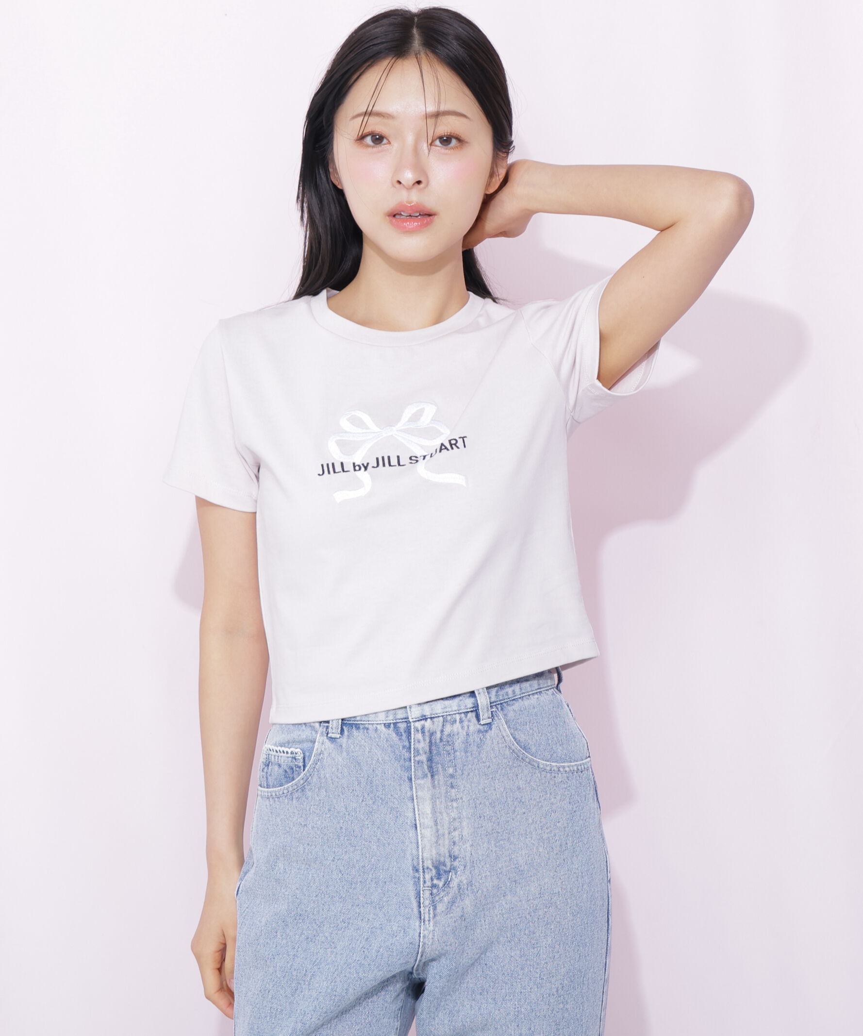  「〈RIBBONシリーズ〉フロントロゴTシャツ」|Tシャツ・カットソー|