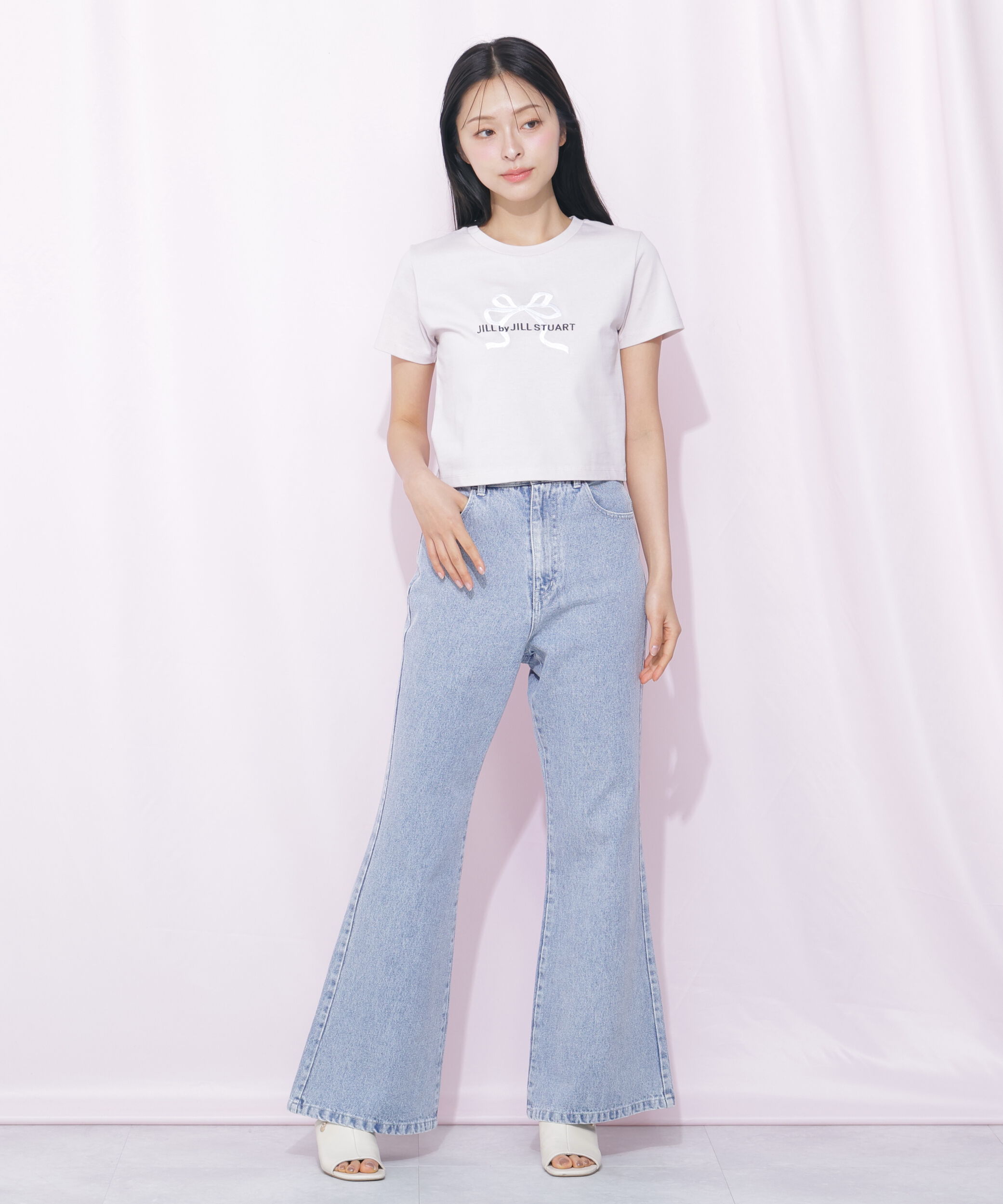  「〈RIBBONシリーズ〉フロントロゴTシャツ」|Tシャツ・カットソー|