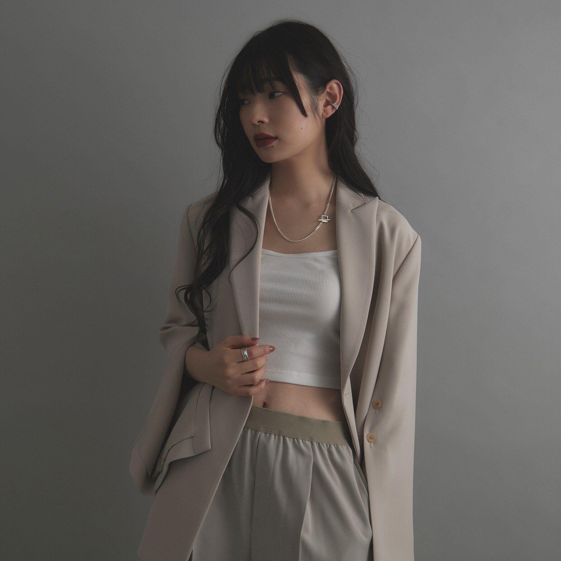 COCOSHNIK ONKITSCH「シルバー ペンタゴンイヤーカフ」|イヤーカフ|
