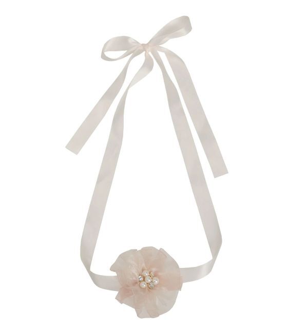 CALNAMUR「SHEER 3D FLOWER 2WAY CHORKER/シアー3Dフラワー2WAYチョーカー」|その他|ピンク