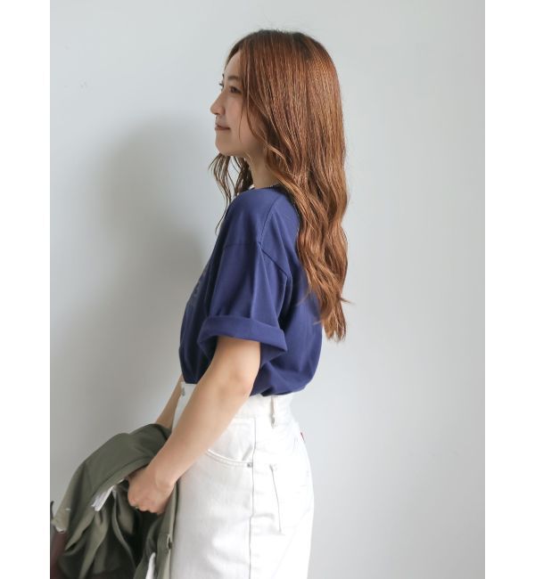 Ungrid「ミニスラブビッグシルエットロゴTee」|Tシャツ・カットソー|