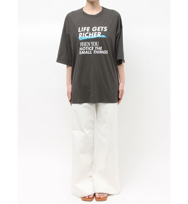 Ungrid「ダメージデザインロゴビッグTee」|Tシャツ・カットソー|
