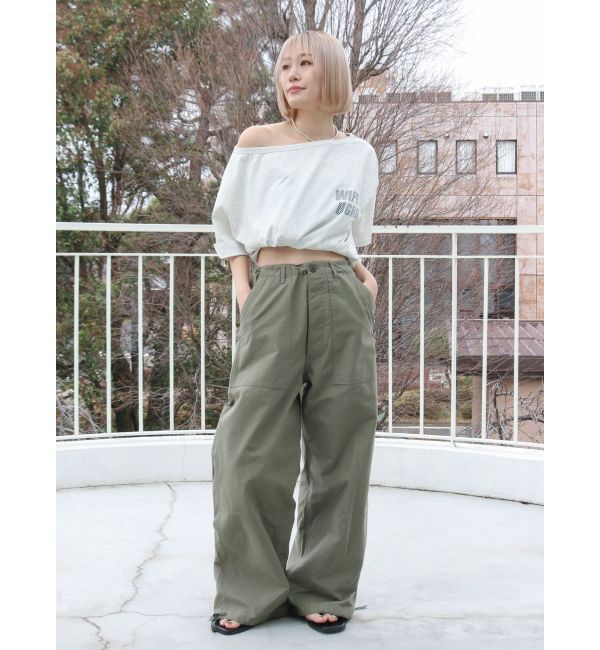 Ungrid「WAIPER別注 オフショルロゴTee」|Tシャツ・カットソー|