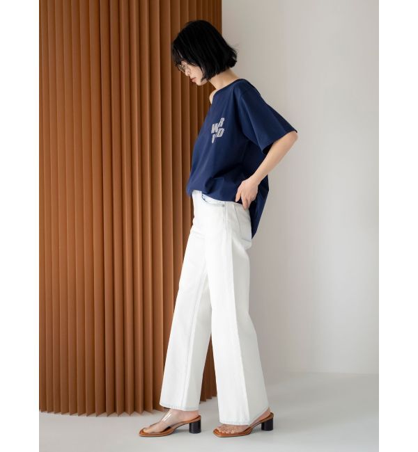 Ungrid「WAIPER別注 オフショルロゴTee」|Tシャツ・カットソー|
