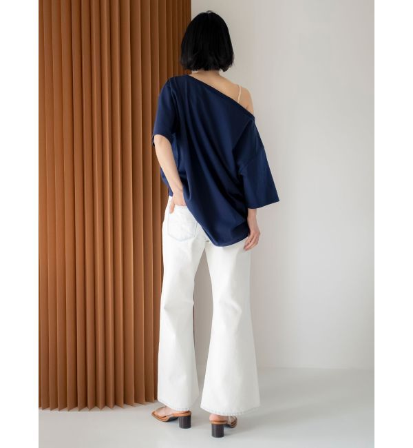 Ungrid「WAIPER別注 オフショルロゴTee」|Tシャツ・カットソー|