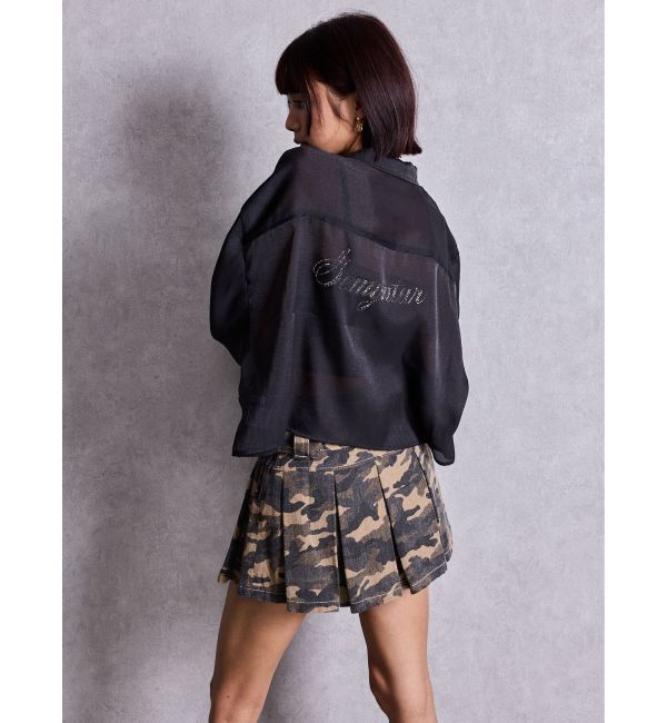 GYDA「Gemyntar bijou SHEERシャツ」|シャツ・ブラウス|