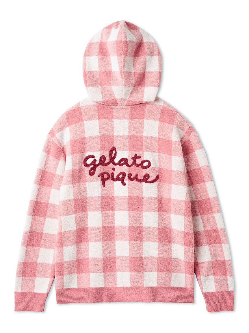 gelato pique「エアリーモコギンガムチェック柄パーカ」|ルームウェア|
