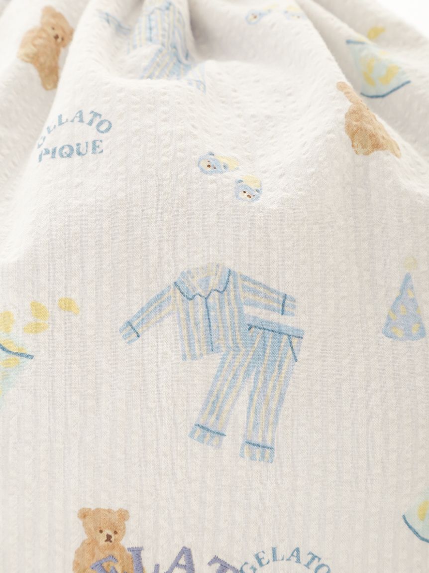 GELATO PIQUE KIDS & BABY「【KIDS】パジャマパーティー柄巾着バッグ」|トートバッグ|