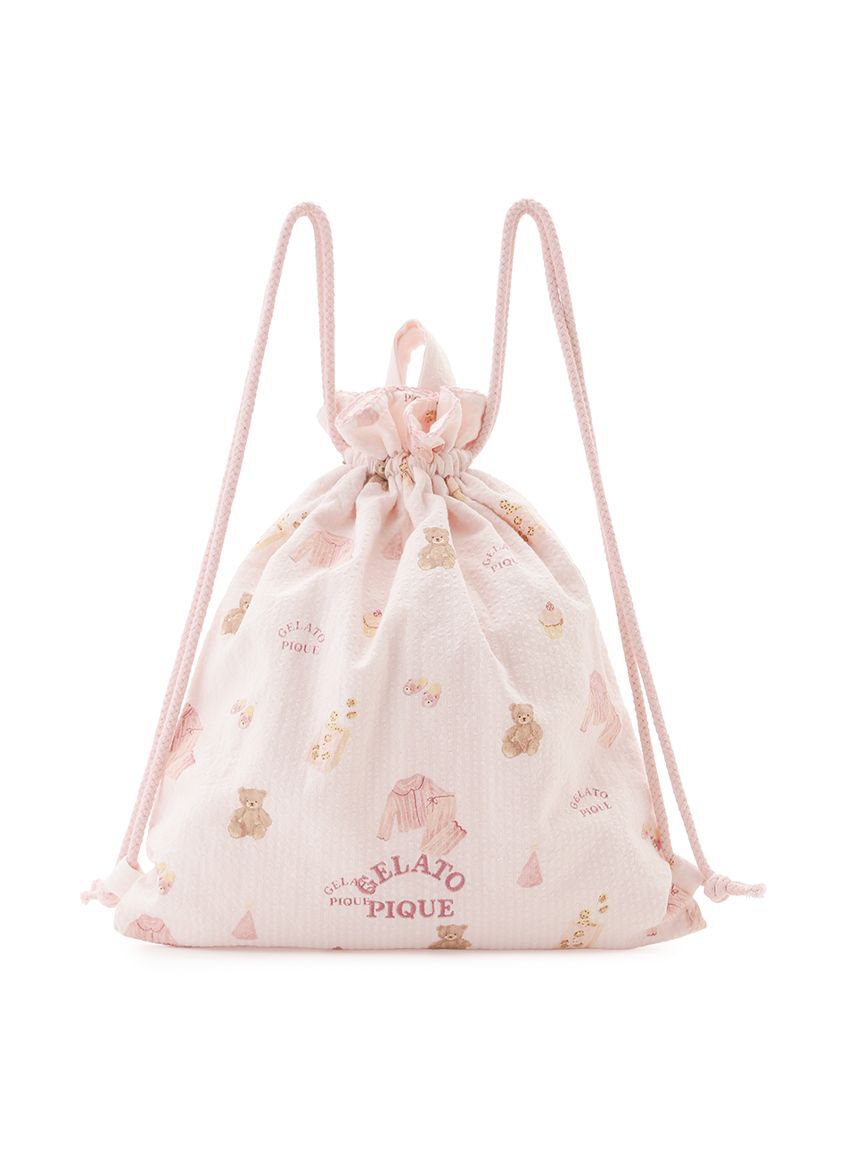 GELATO PIQUE KIDS & BABY「【KIDS】パジャマパーティー柄巾着バッグ」|トートバッグ|