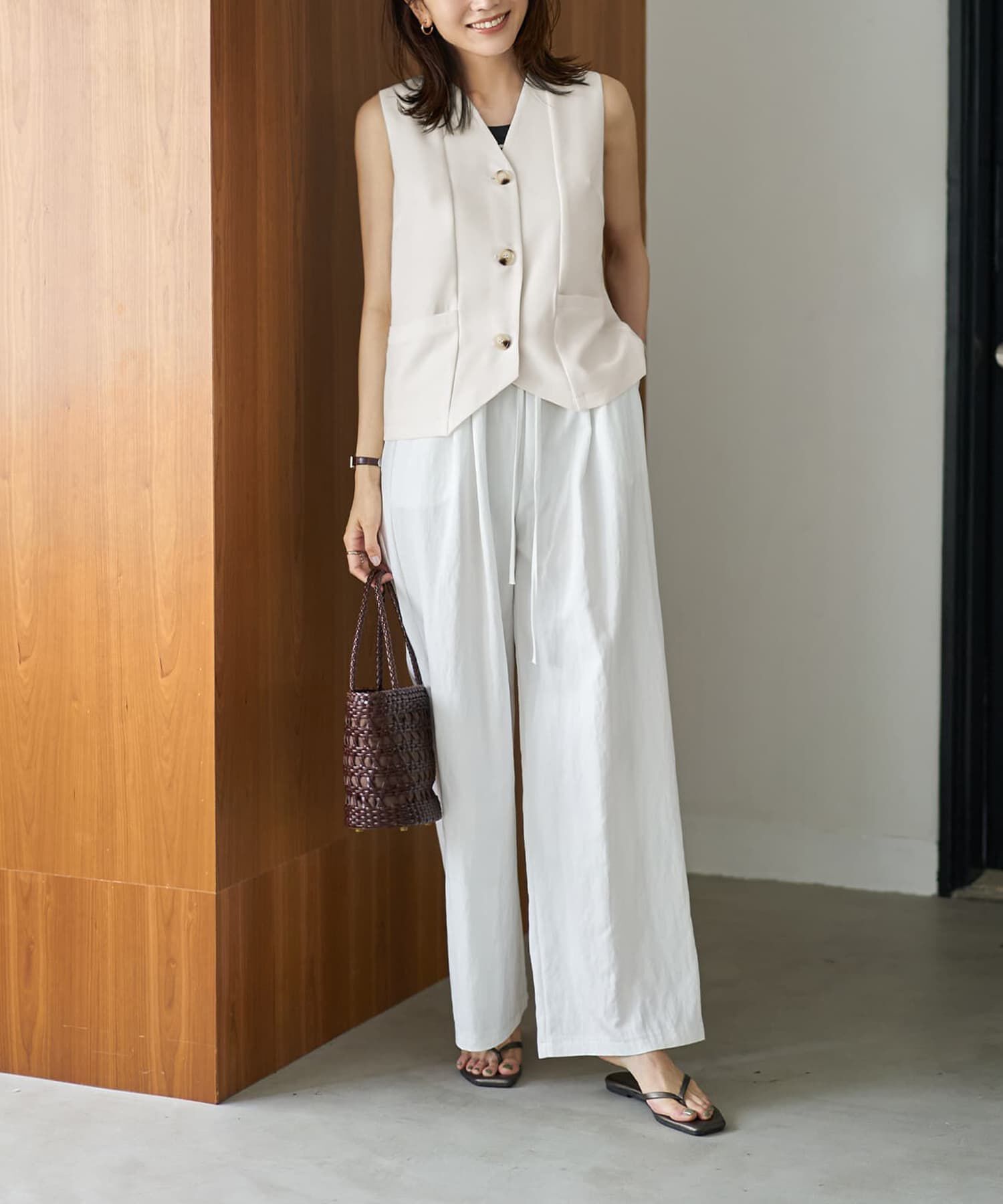 STYLE DELI「【LUXE】スタイリッシュベストトップス」|ベスト・ジレ|