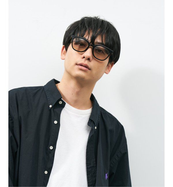  「【WEB限定】ウェリントン型 サングラス | 軽量 カラーレンズ トレンド 紫外線対策 UVカット 大きめサイズ」|サングラス|
