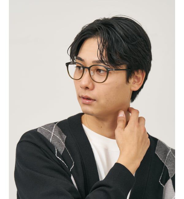  「ウェリントン型 メガネ | 軽量 柔軟性 鼻パッド 眼鏡 伊達めがね 度付き Zoff SMART レンズ交換券付」|メガネ|