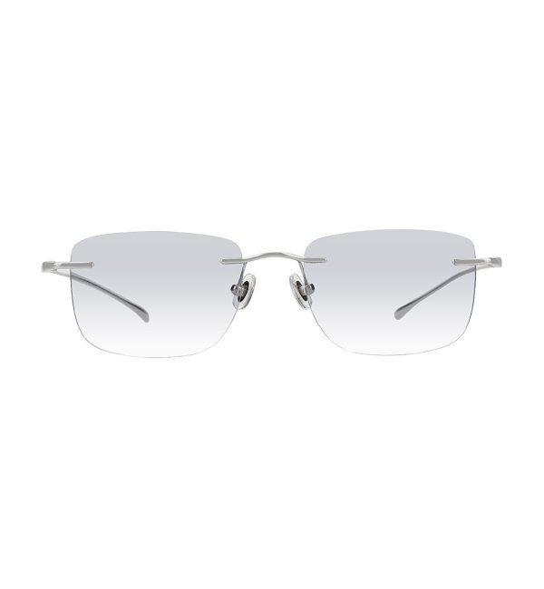  「SUNCUTGlasses/UV100%CUT リムレス サングラス | チタン [度無し専用] カラーレンズ 紫外線対策 UVカット」|サングラス|