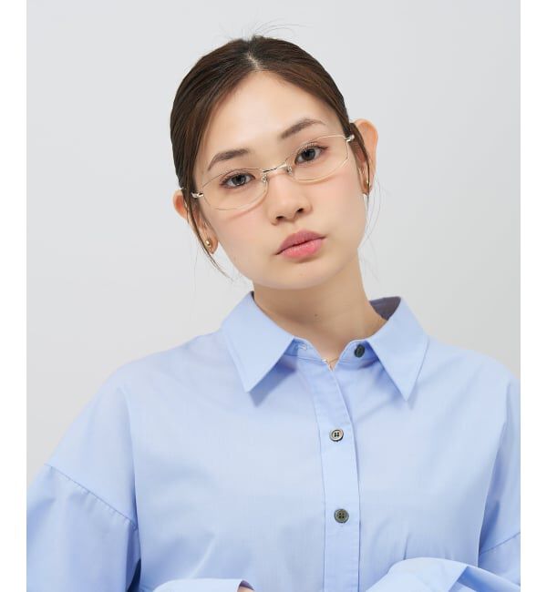  「バレル型 メガネ | メタル 高級感  度あり 度なし メンズFASHION レンズ交換券付」|メガネ|
