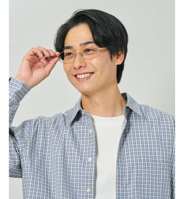  「バレル型 メガネ | メタル 高級感  度あり 度なし メンズFASHION レンズ交換券付」|メガネ|
