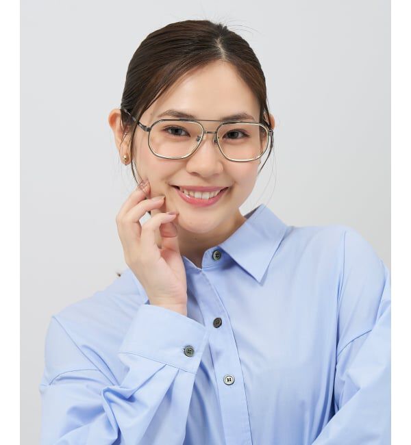  「ウェリントン型 メガネ | メタル 高級感  度あり 度なし メンズFASHION レンズ交換券付」|メガネ|グレー