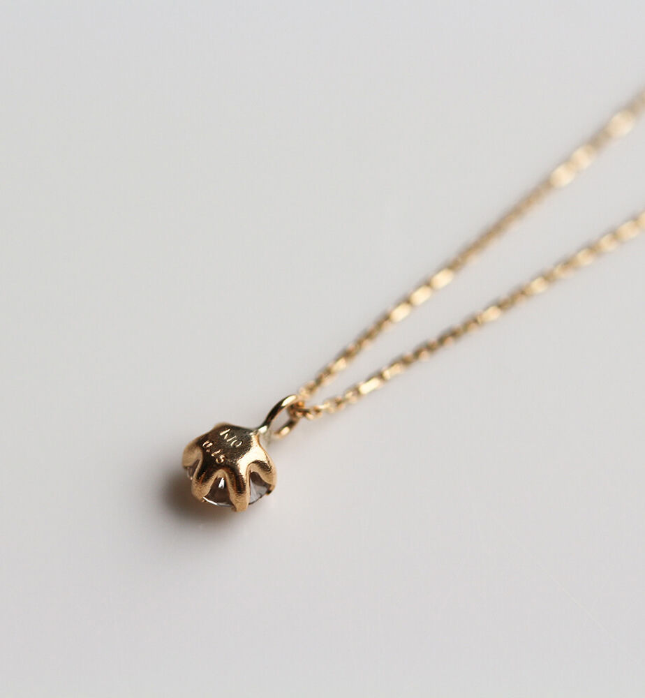  「一石 シャンパンダイヤモンド 0.15ct ネックレス | K10YG」|ネックレス|