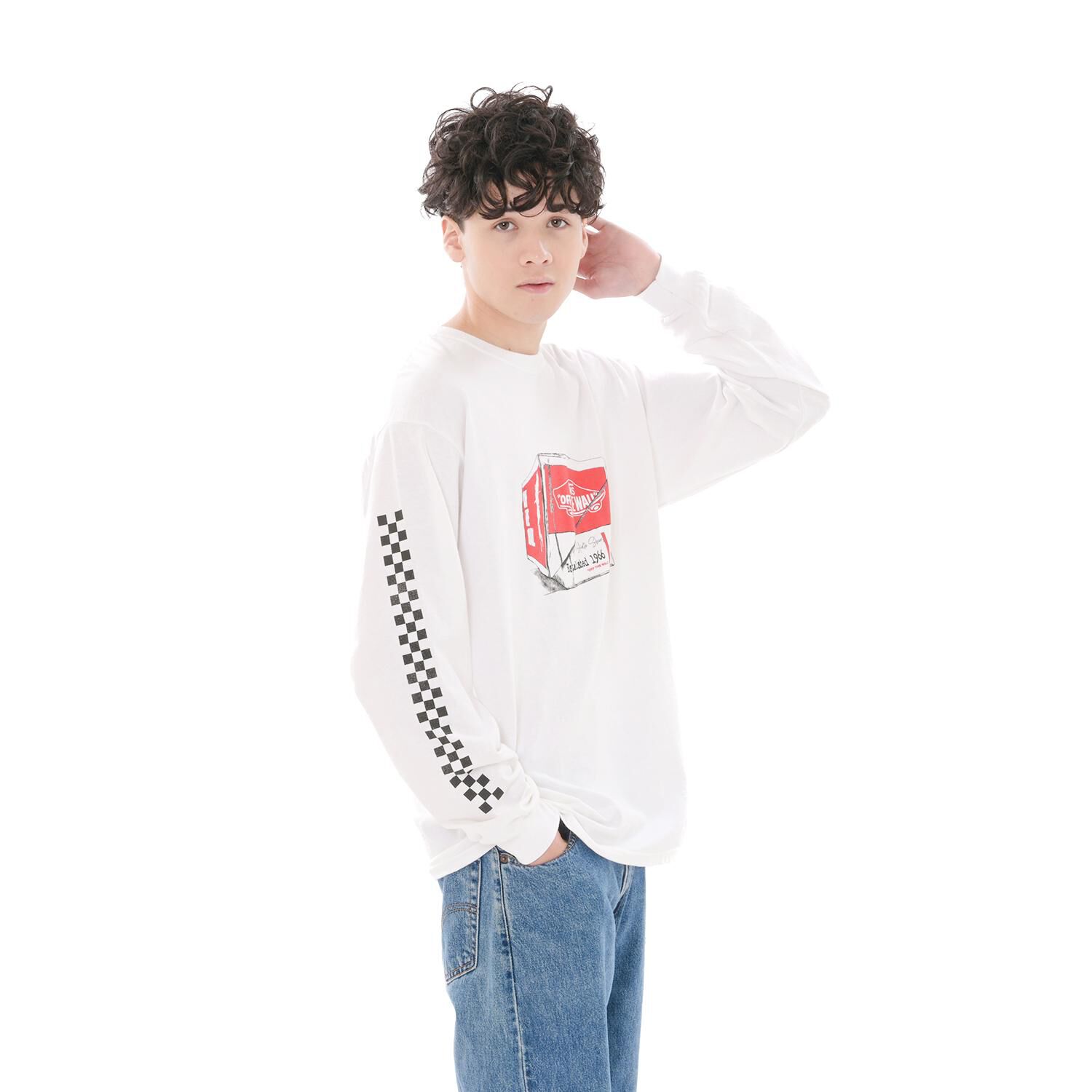 VANS「【VANSｱﾊﾟﾚﾙ(WJ)】M Vintage Shoe Box L TEE」|Tシャツ・カットソー|