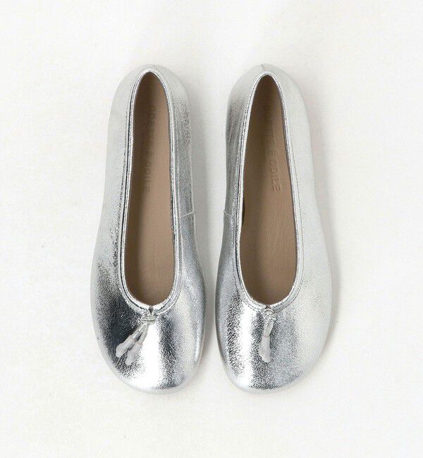 ODETTE E ODILE「オブリークバレエ フラット10&uarr;」|バレエシューズ|SILVER