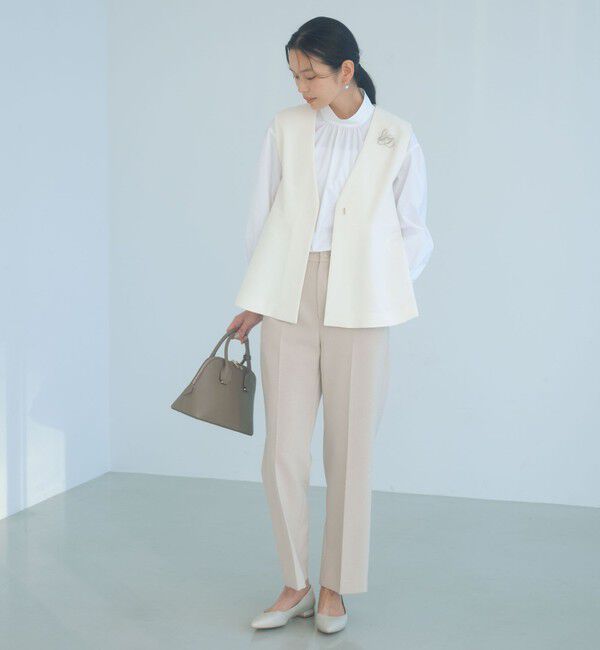 UNITED ARROWS green label relaxing「［size SHORTあり］fleurie(フルリー) ペプラム ジレ」|ベスト・ジレ|