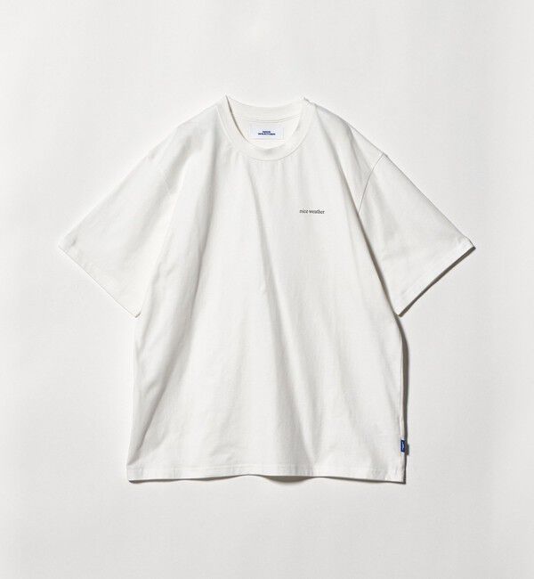 NICE WEATHER「＜NICE WEATHER＞スモールロゴ  Tシャツ」|Tシャツ・カットソー|