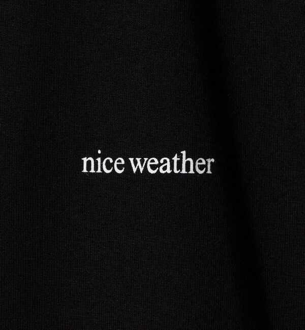 NICE WEATHER「＜NICE WEATHER＞スモールロゴ  Tシャツ」|Tシャツ・カットソー|
