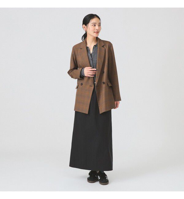 Ray BEAMS 「チェック 4ボタン W ジャケット」|テーラードジャケット|