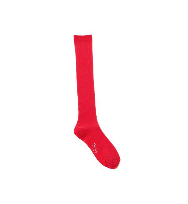 Ray BEAMS 「シアーリブ ハイソックス」|ソックス|RED