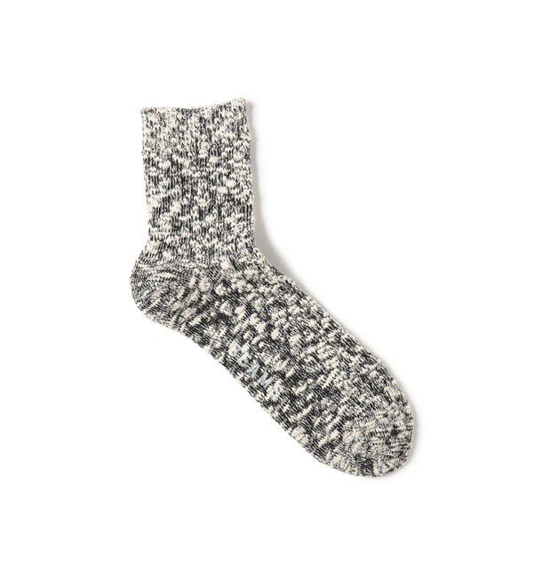 BEAMS「ライト スラブ ソックス」|ソックス|BLACK