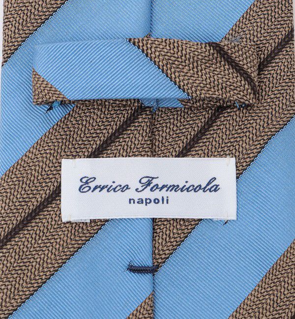SHIPS「Errico Formicola: シルク/コットン ジャカードストライプ ネクタイ」|ネクタイ・蝶ネクタイ|