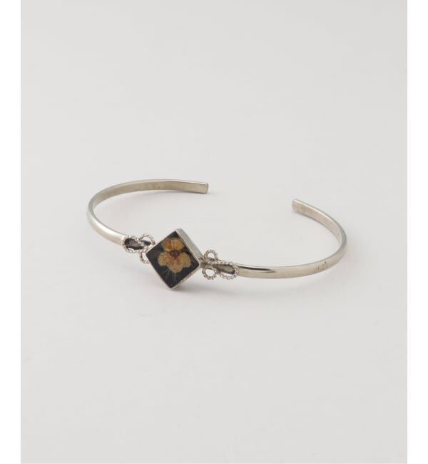 JOINT WORKS「GUSTAVO / グスタボ Flower Narrow Bracelet-diamond」|ブレスレット・バングル|ブラック