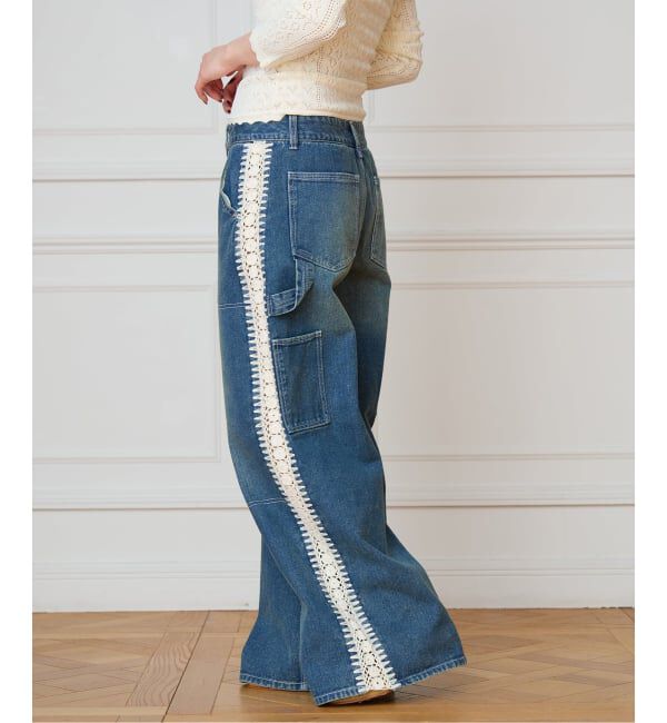 IENA LA BOUCLE「SEA NEW YORK シー ニューヨーク STASIA デニム ジーンズ SS26-106」|デニム|ネイビー
