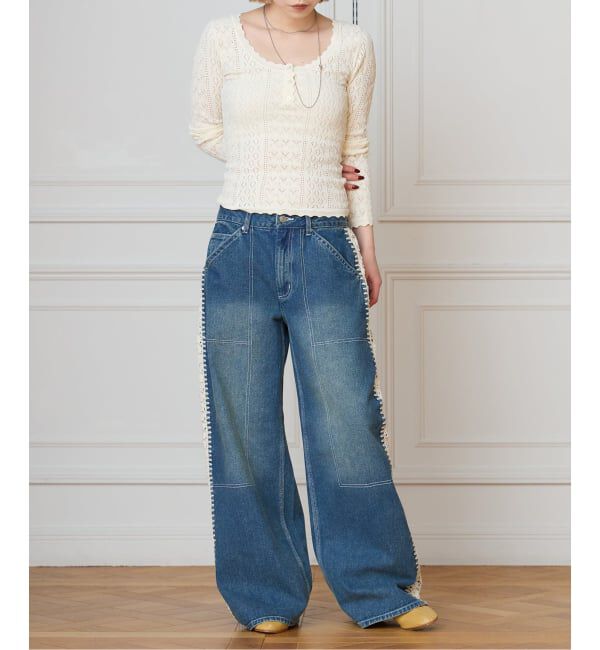 IENA LA BOUCLE「SEA NEW YORK シー ニューヨーク STASIA デニム ジーンズ SS26-106」|デニム|