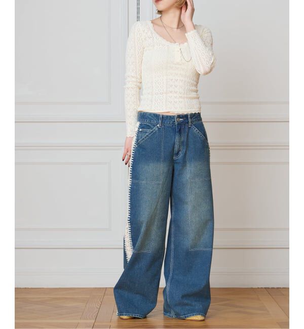 IENA LA BOUCLE「SEA NEW YORK シー ニューヨーク STASIA デニム ジーンズ SS26-106」|デニム|