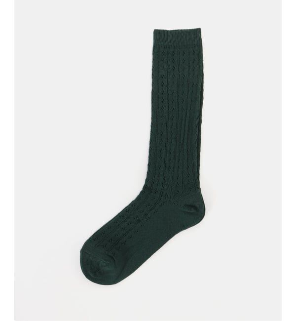 JOURNAL STANDARD「【MARCOMONDE / マルコモンド】  eyelet socks」|ソックス|グリーン
