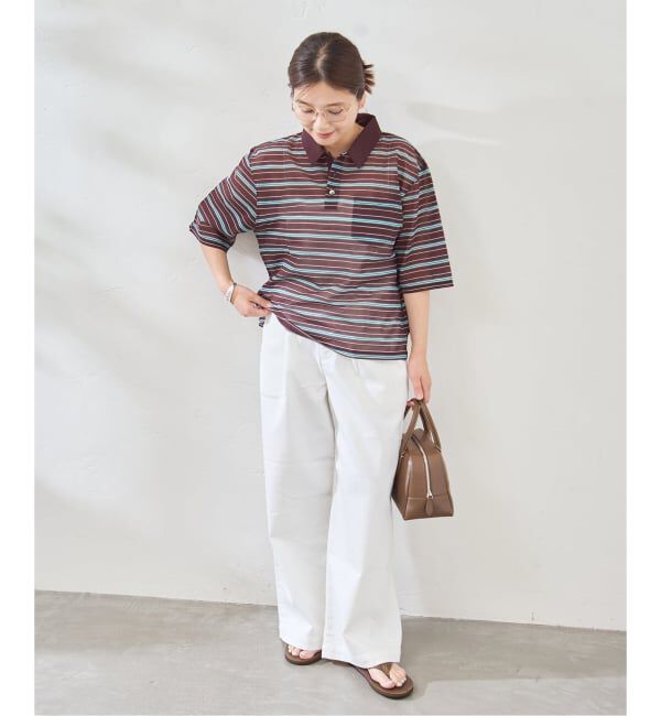 JOURNAL STANDARD「シアーカノコボーダーポロシャツ」|Tシャツ・カットソー|