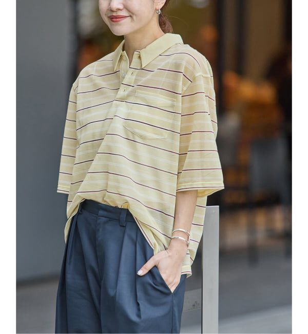 JOURNAL STANDARD「シアーカノコボーダーポロシャツ」|Tシャツ・カットソー|
