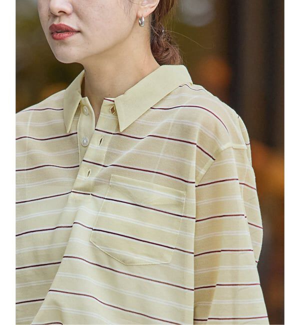 JOURNAL STANDARD「シアーカノコボーダーポロシャツ」|Tシャツ・カットソー|