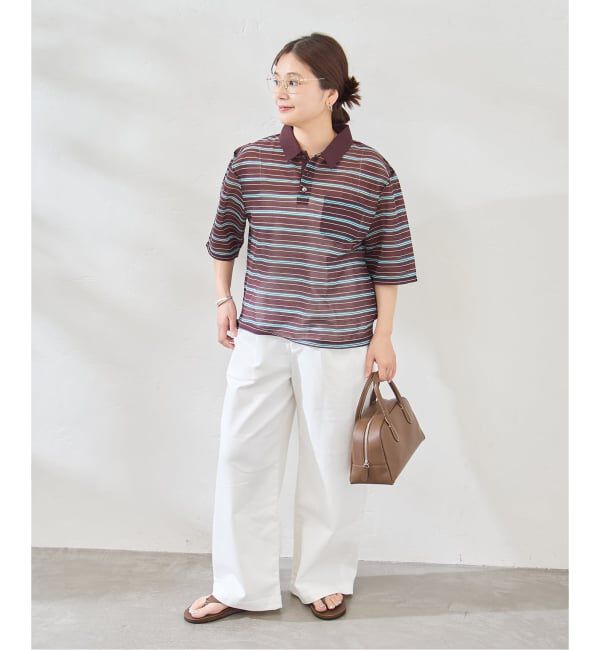 JOURNAL STANDARD「シアーカノコボーダーポロシャツ」|Tシャツ・カットソー|