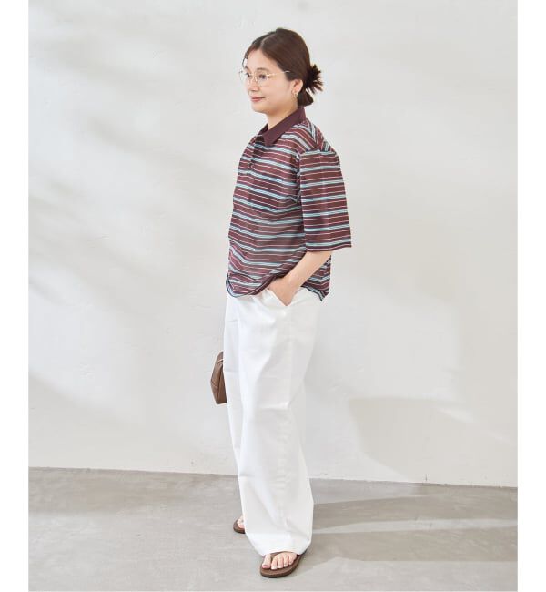 JOURNAL STANDARD「シアーカノコボーダーポロシャツ」|Tシャツ・カットソー|