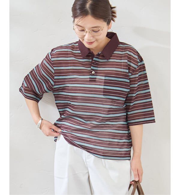 JOURNAL STANDARD「シアーカノコボーダーポロシャツ」|Tシャツ・カットソー|