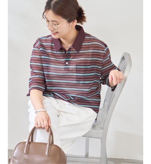JOURNAL STANDARD「シアーカノコボーダーポロシャツ」|Tシャツ・カットソー|