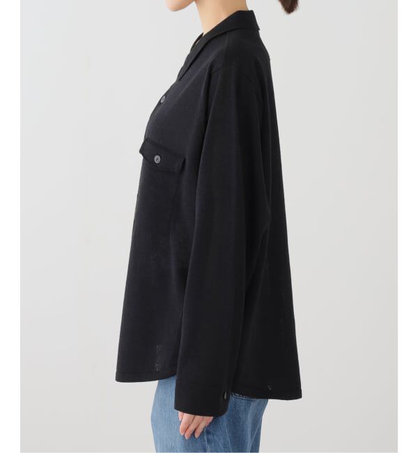 FRAMeWORK「MEIAS LINEN CHAMBRAY KNIT シャツ」|ニット・セーター|