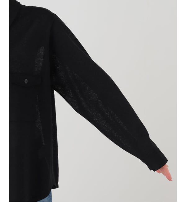 FRAMeWORK「MEIAS LINEN CHAMBRAY KNIT シャツ」|ニット・セーター|