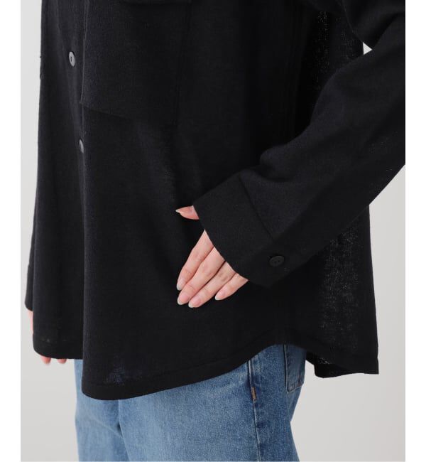 FRAMeWORK「MEIAS LINEN CHAMBRAY KNIT シャツ」|ニット・セーター|