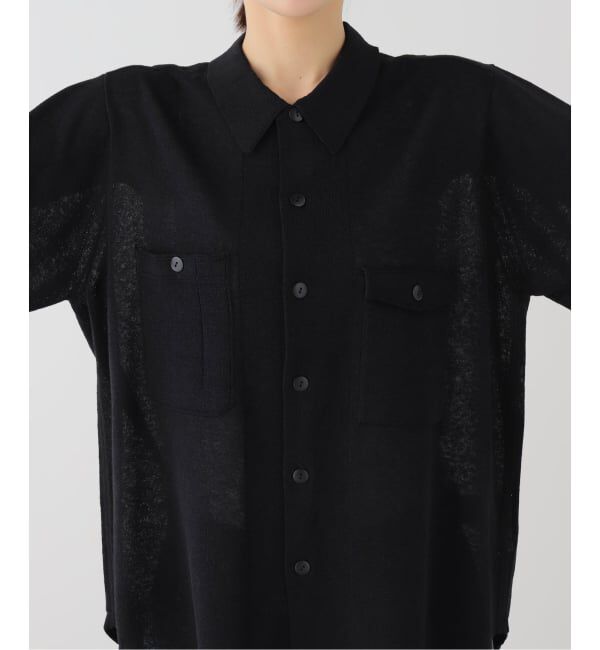 FRAMeWORK「MEIAS LINEN CHAMBRAY KNIT シャツ」|ニット・セーター|